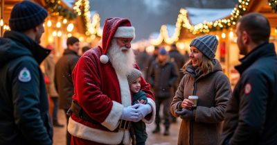 Jarmark i mikołajki w Kluczach pod policyjnym nadzorem